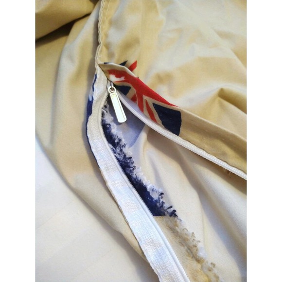 Mickey Mouse Minnie Union Jack TWIN Duvet Cover Lightweight Zip Closure - Picture 5 of 5